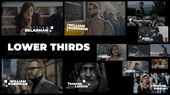 Simple Lower Thirds | Premiere Pro Templates