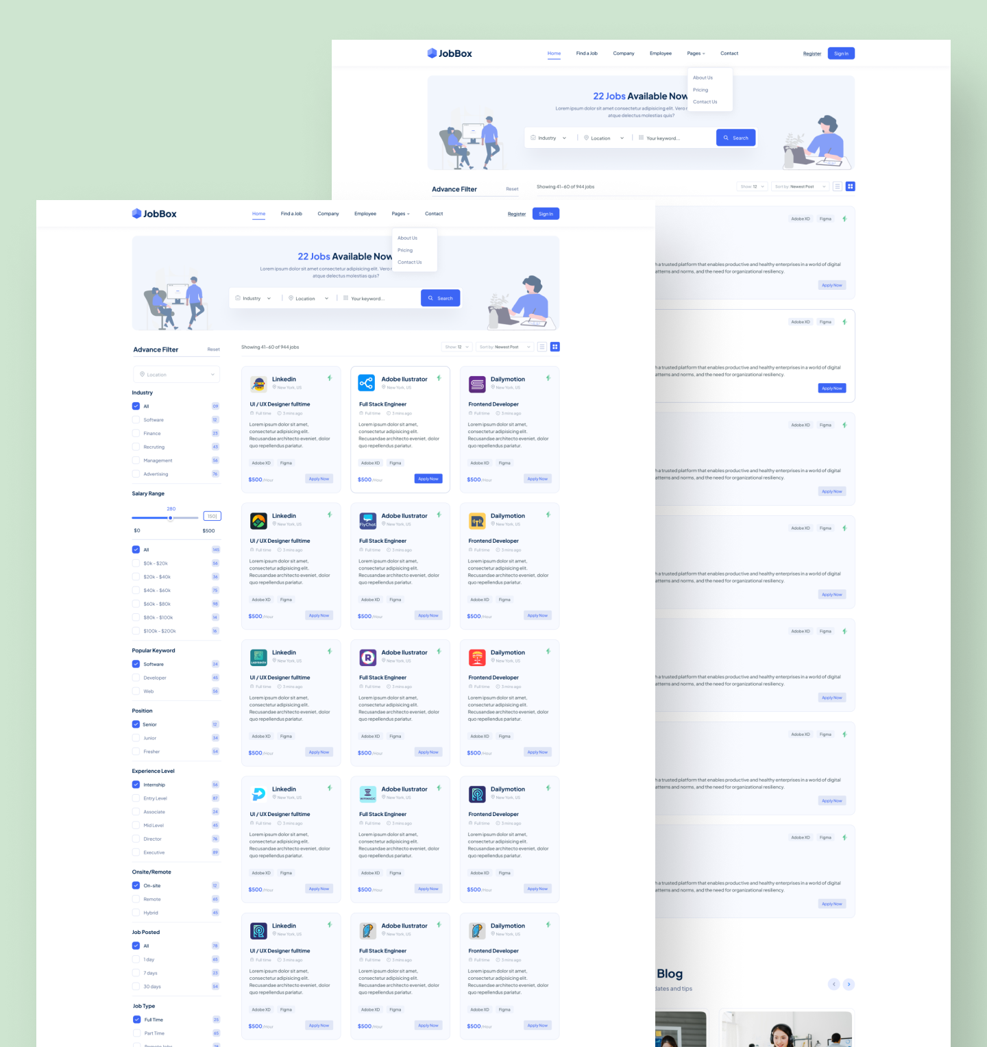 Jobbox Job Portal Html Bootstrap 5 Template Free Download Download