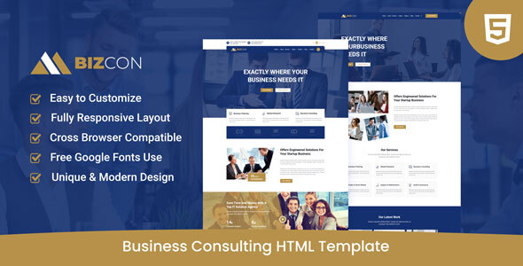 Download Bizcon - Business Consulting HTML Template