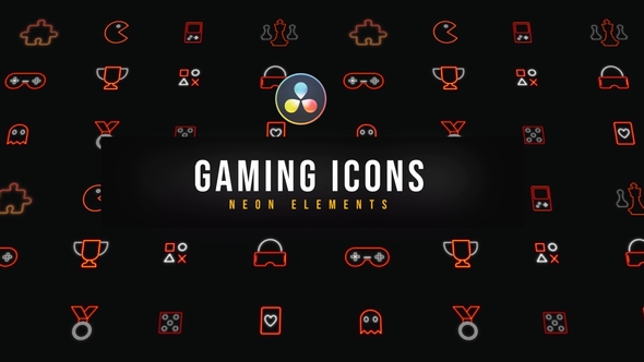 Gaming Neon Icons
