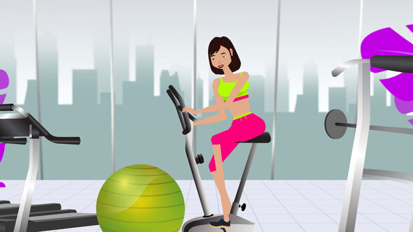 Cycling Exercise Animation toolkit
