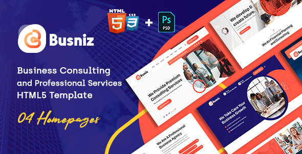 Marvelous Busniz - Business Consulting Multi-Purpose HTML5 Template