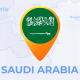 Saudi Arabia Map - Kingdom of Saudi Arabia Travel Map - VideoHive Item for Sale