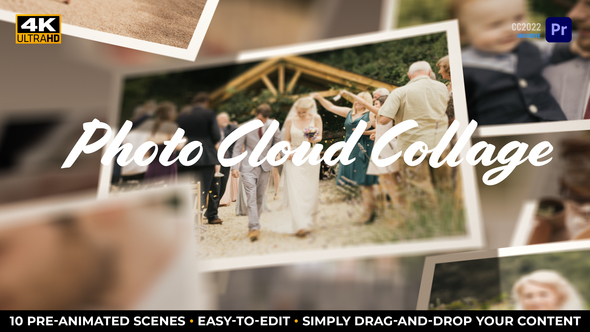 Photo Cloud Collage | MOGRT for Premiere Pro