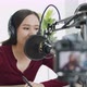 Audio Podcast studio and radio online, portrait Asian woman and man working using microphone and lap - VideoHive Item for Sale