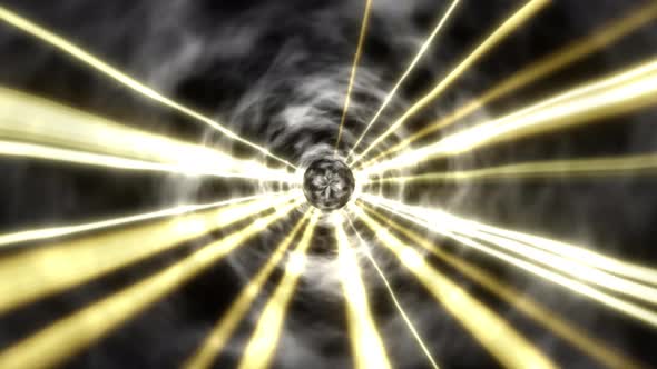 Abstract Concept Thunderstorm Tornado Hurricane Tunnel 4K alt