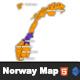 Interactive Norway Clickable MAP