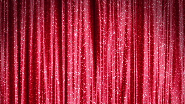 Shiny Red Curtain Background alt