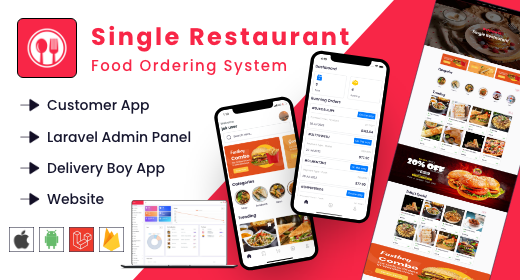Single restaurant food ordering system