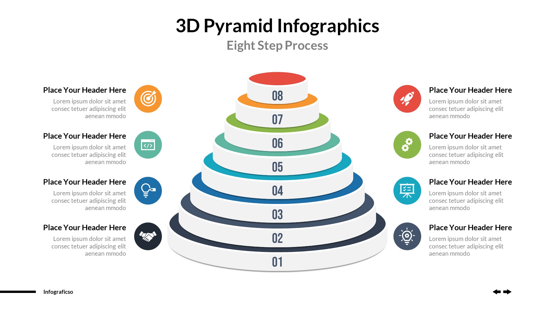 Pyramid Infographics Powerpoint Template, Presentation Templates ...