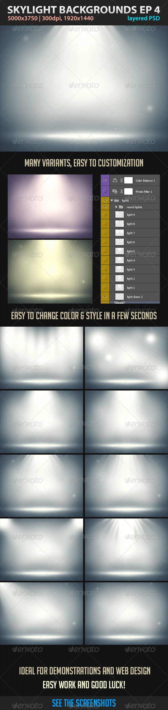 Skylight Backgrounds EP 4 - Abstract Backgrounds
