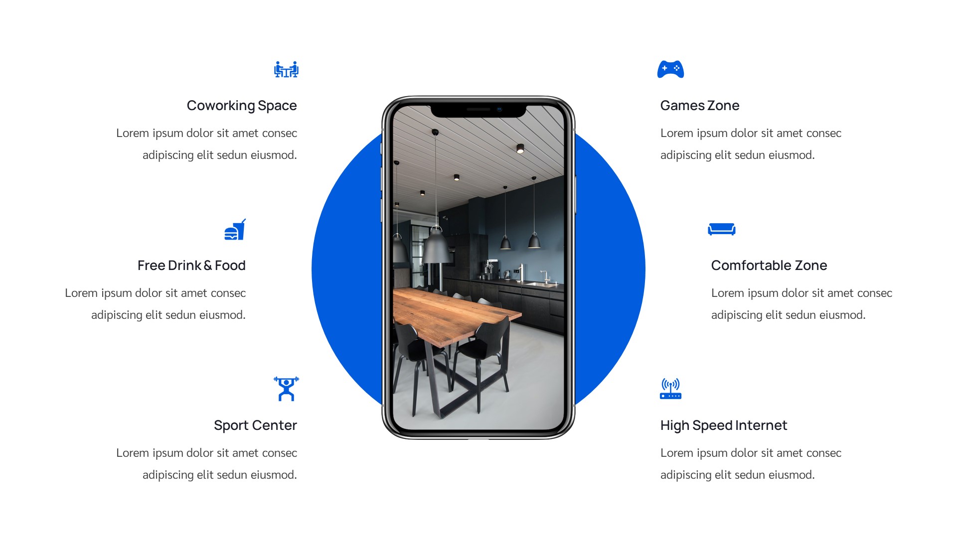 Coworking Space & Remote Work PowerPoint Template, Presentation Templates