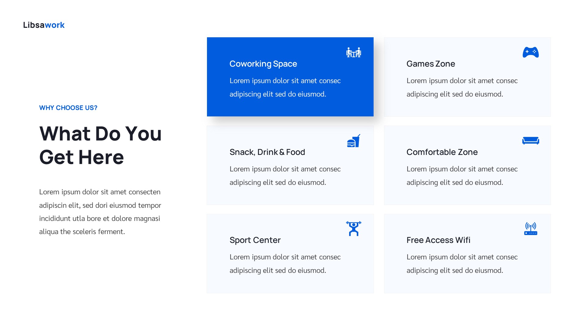 Coworking Space & Remote Work Google Slides Template, Presentation