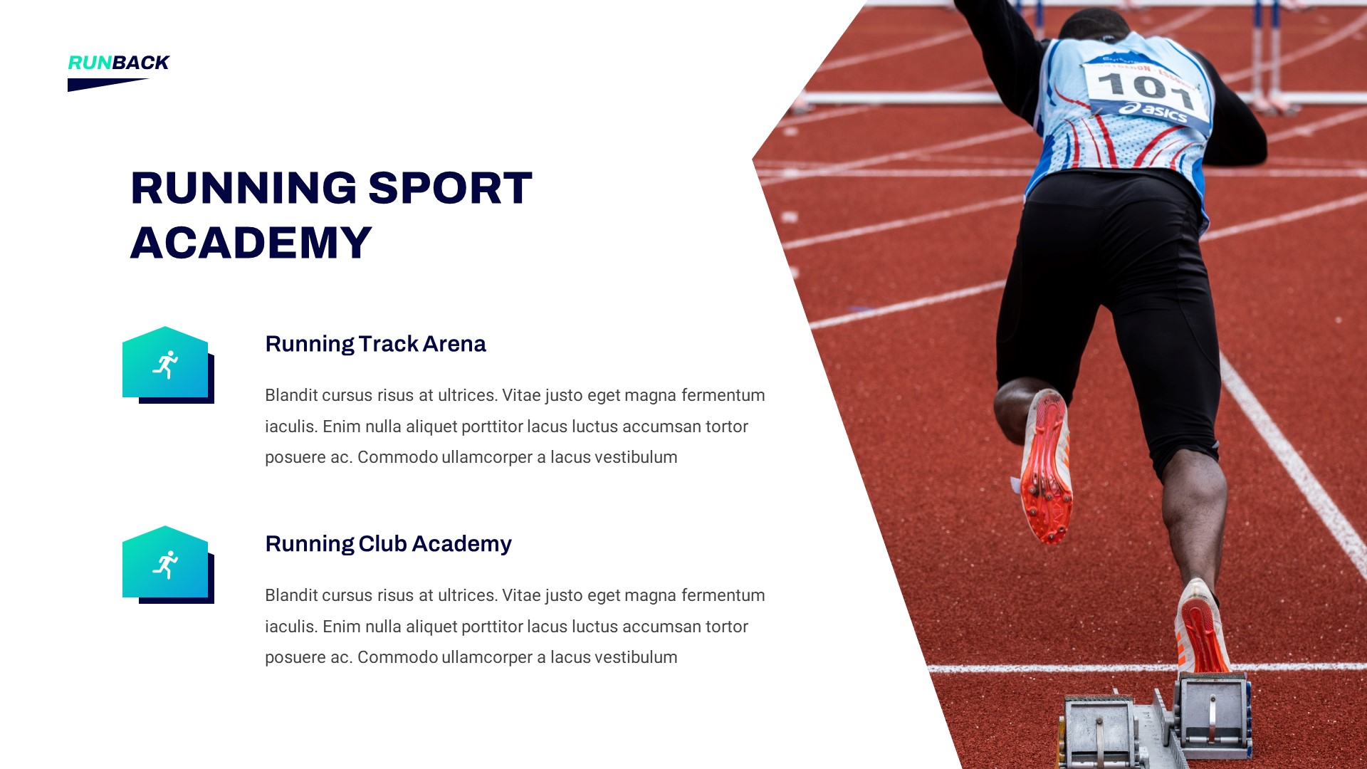 Runback Running Athletic Sport Google Slides Template, Presentation