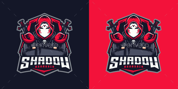 Shadow Assassin Esport Logo, Logo Templates | GraphicRiver