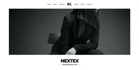 Nextex – One Page Photography WordPress Theme