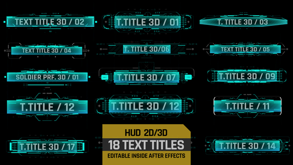 HUD 3D Text Titles