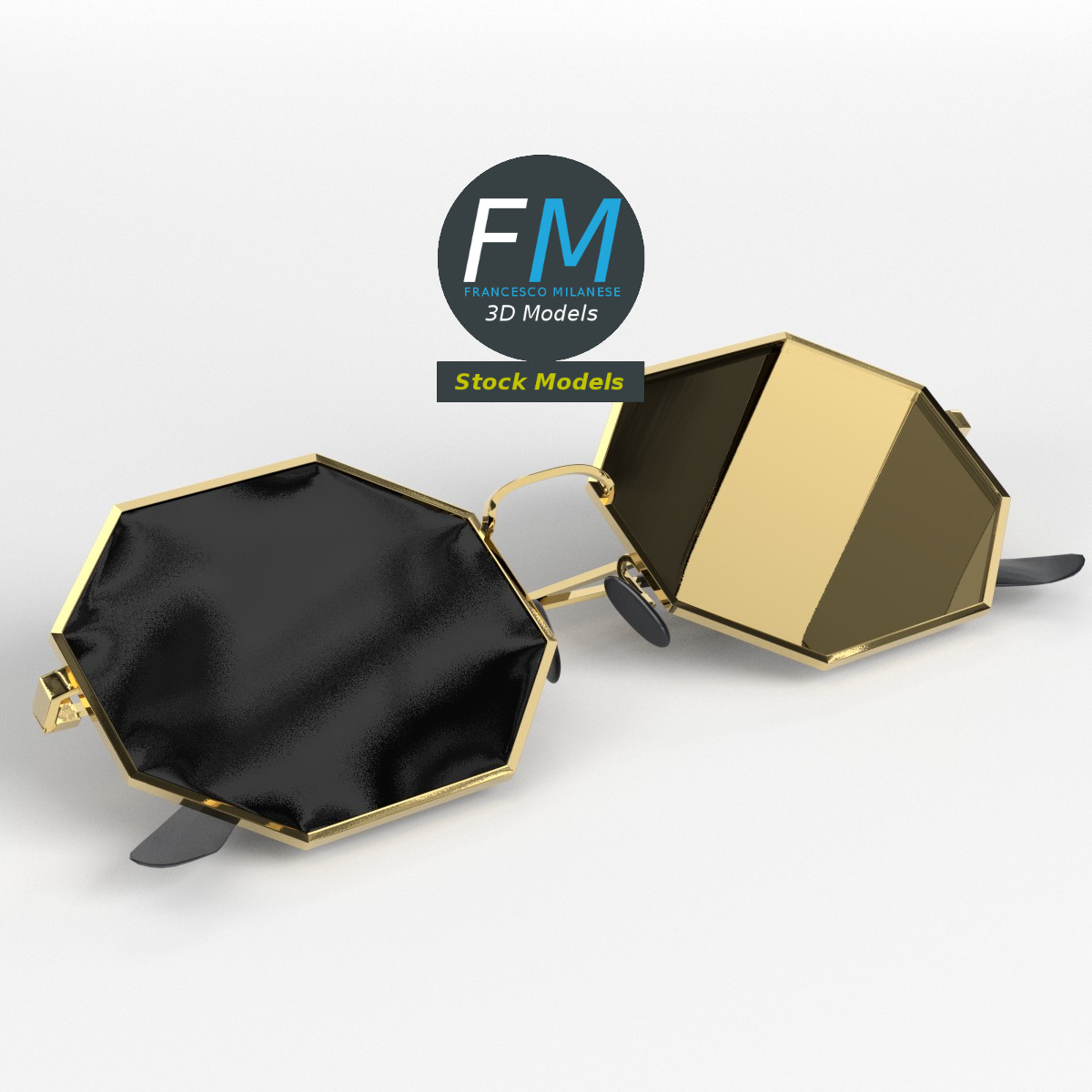 Sunglasses octagon by FrancescoMilanese85 | 3DOcean