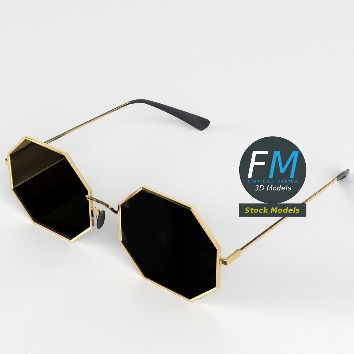 Sunglasses octagon by FrancescoMilanese85 | 3DOcean