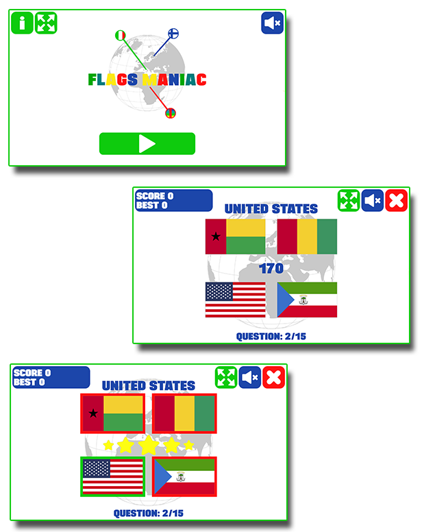 Play Flags Maniac: Test your flag knowledge