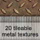 20 Worn Rusted Metal Tileable Textures