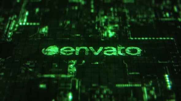 Glitch Digital Logo | TITLE Intro Titles template preview