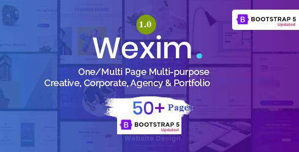Wexim – One Page Parallax Drupal Theme