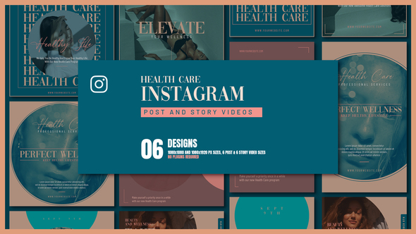 Health Care Promo | Instagram Posts and Stories Product Promo template preview