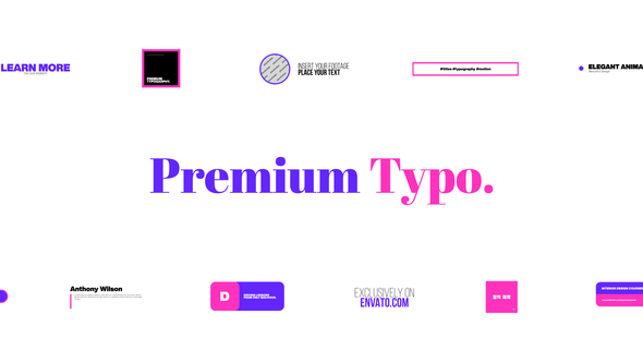 Premium Typography for Premiere