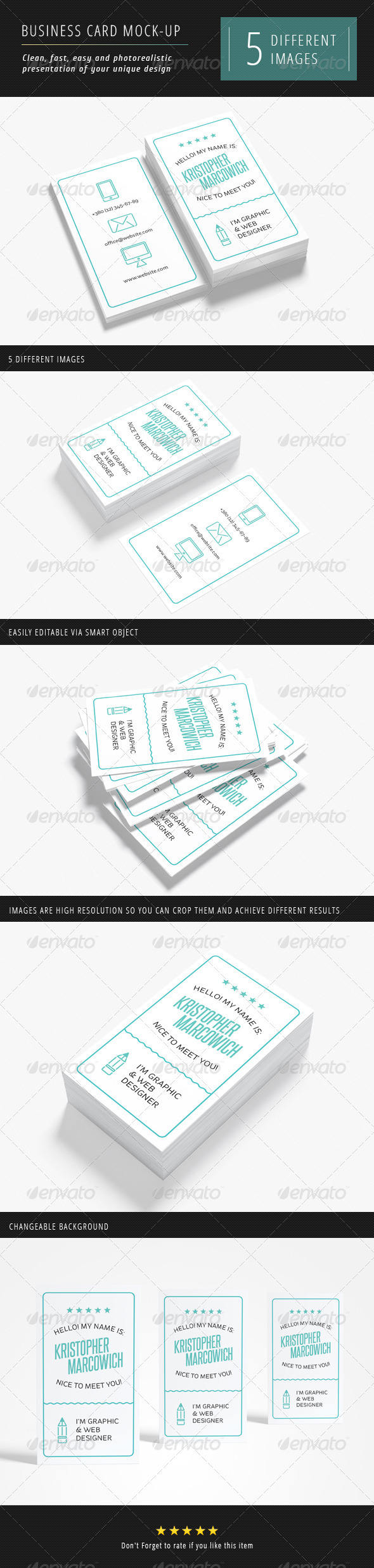 Business Card Mock-up - Business Cards Print
