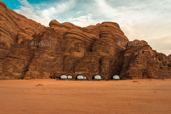 Buuble tents in Wadi Rum