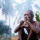 Old man are smoking at sunset. - PhotoDune Item for Sale