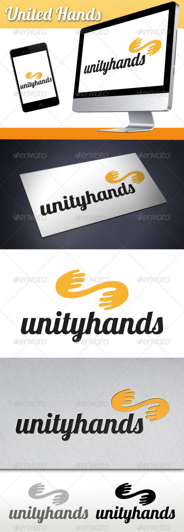 United Hands Logo - Humans Logo Templates
