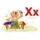 ABC Spanish Alphabet Study Letter X Xilofono