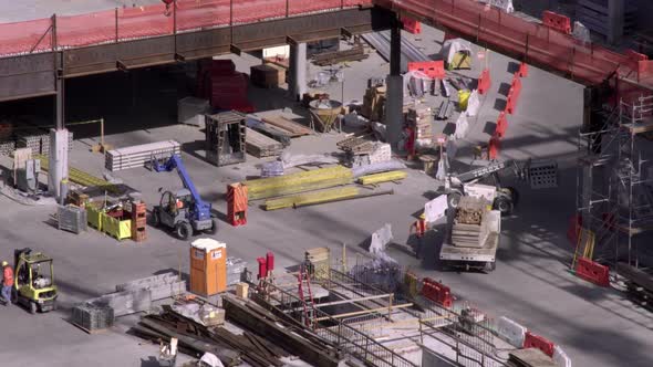 Men working at a construction site in Salt Lake City Utah. alt