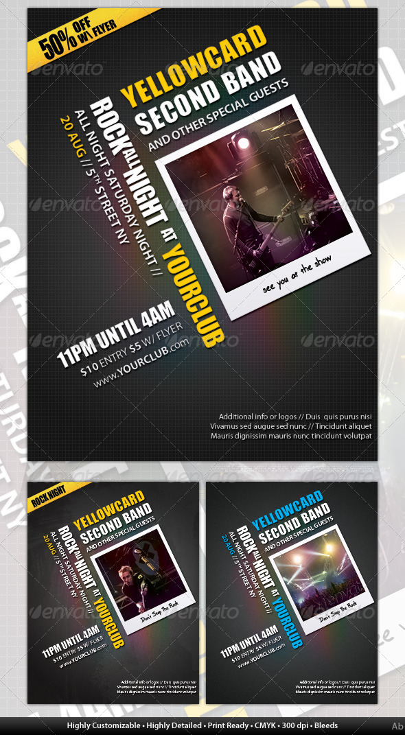 Bold Flyer - Clubs & Parties Events