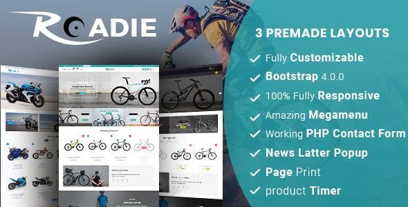 Roadie- Responsive Multipurpose E-Commerce HTML5 Template