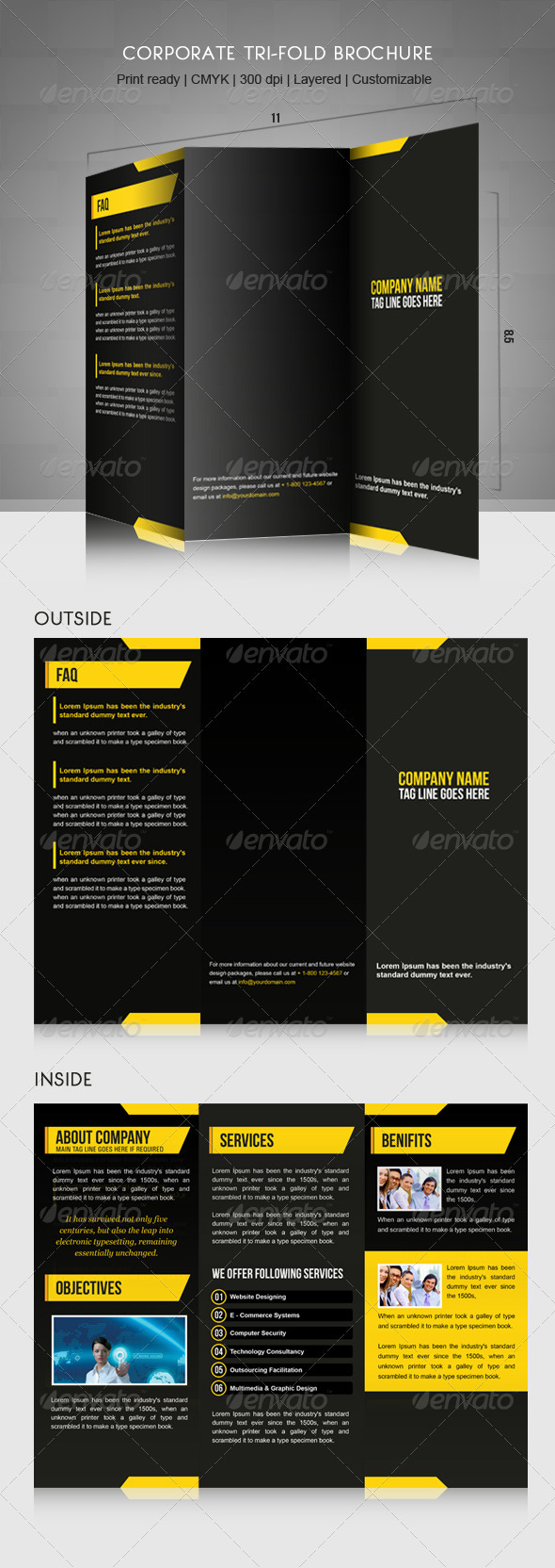 Corporate Tri-Fold Brochure - Corporate Brochures