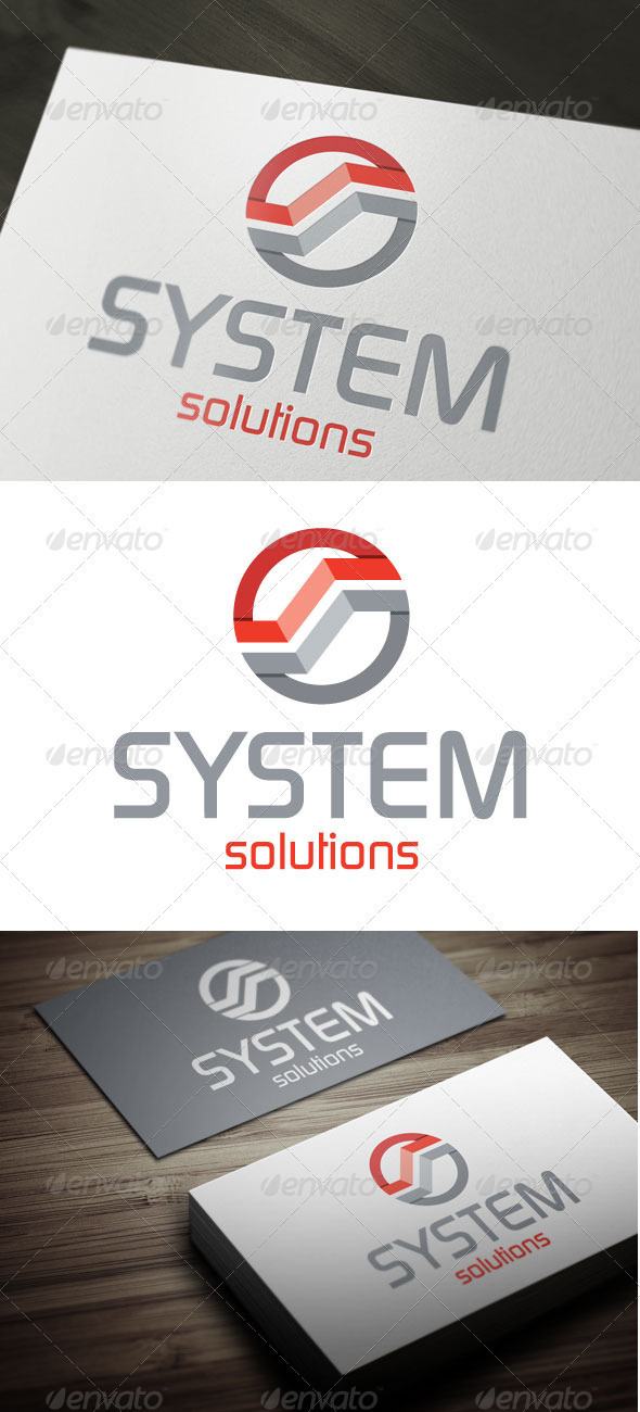 System Solutions - Letters Logo Templates