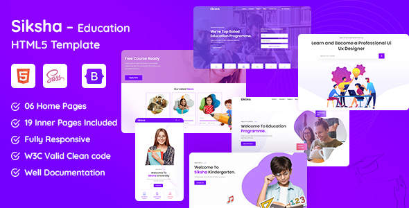 Siksha – Education & Online Course HTML5 Template