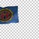 Hamilton County Flag (Ohio, USA) on Flagpole with Alpha Channel - 4K - VideoHive Item for Sale