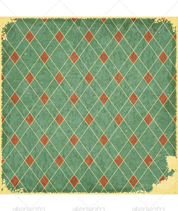 Grunge blue checkered background - Backgrounds Decorative