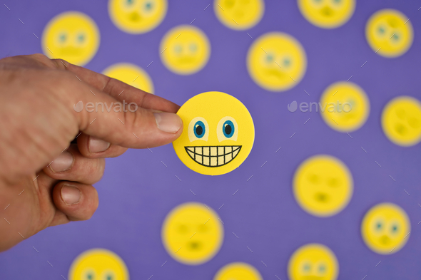 Yellow happy smiley face emoji