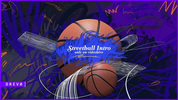 Streetball Intro/ NBA/ Basketball Night/ Sport Promo/ Graffiti/ Street/ Broadcast Design/ Game/ Ball