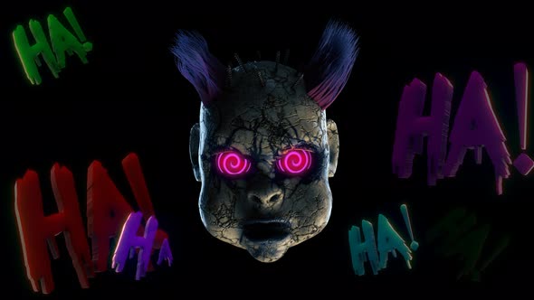 Abandoned Punk Doll Head VJ Loop alt