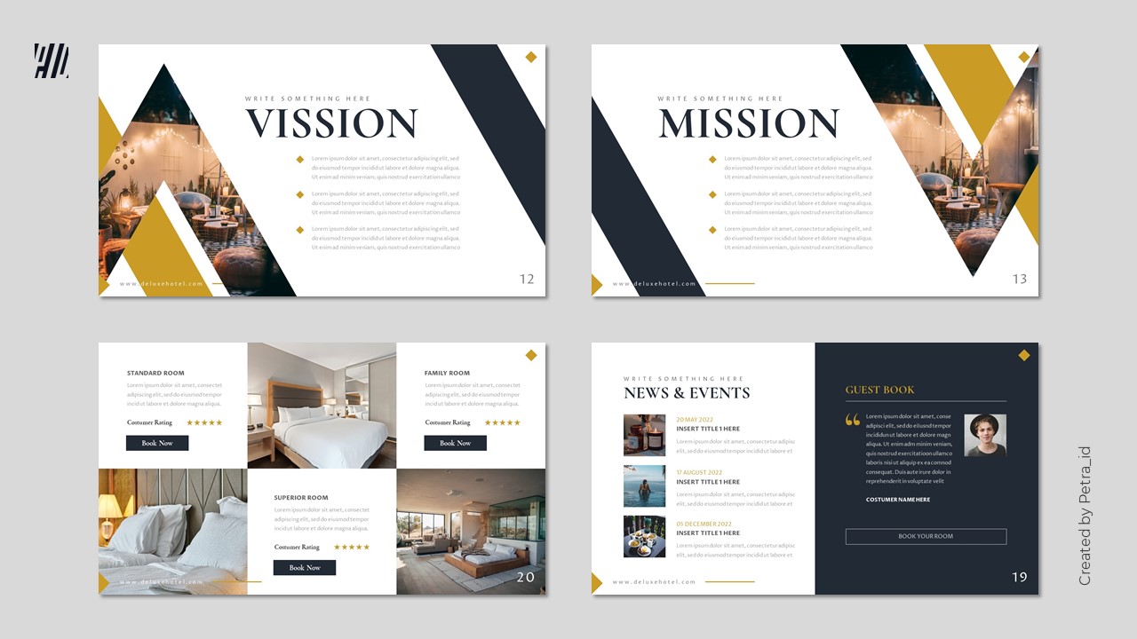 Deluxe - Hotel & Multipurpose PowerPoint Template, Presentation Templates
