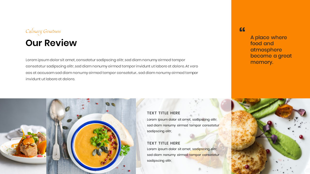 Culinary – Food Restaurant Google Slide Template, Presentation Templates