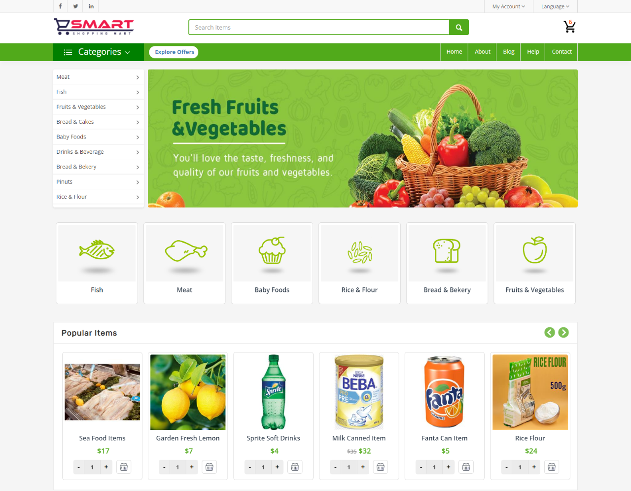 Grocery Mart E-Commerce Solution by CleanCoders | CodeCanyon