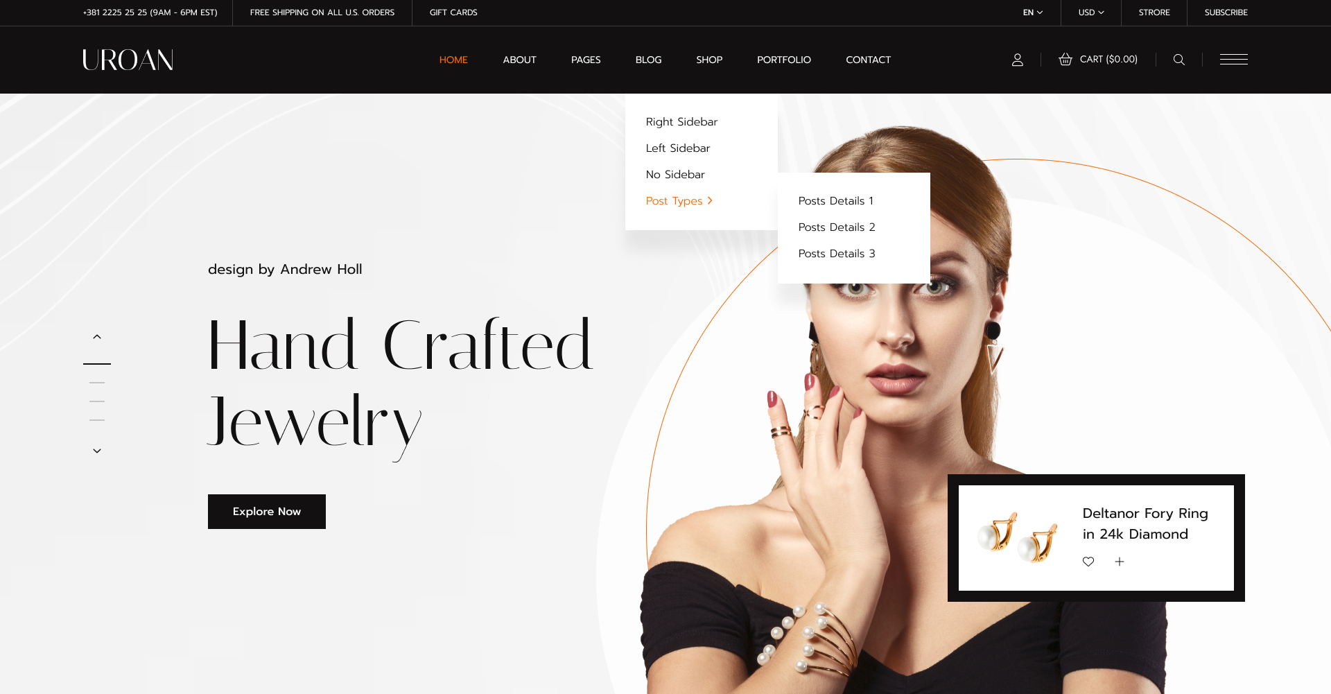 Uroan - Jewelry Store Figma Template by Mate_Themes | ThemeForest