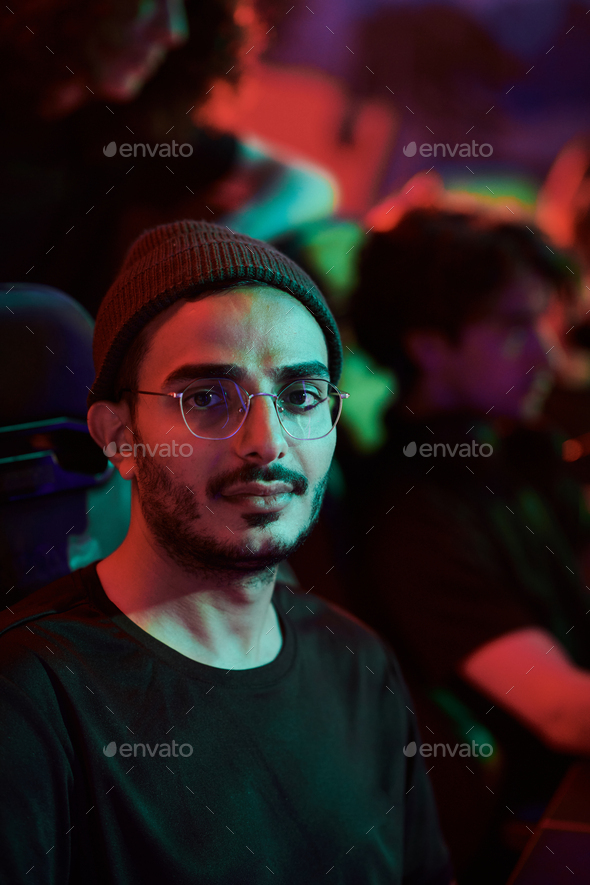 Arabian gamer as participant of esports league - Stock Photo - Images